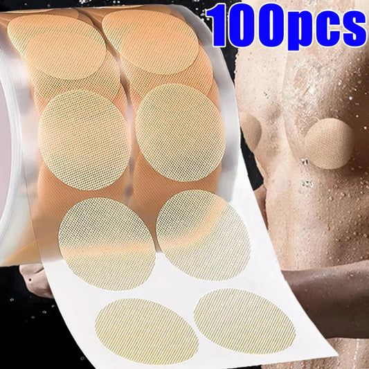 New Men Nipple Cover Adhesive Stickers Bra Pad Breast Invisible Breast Lift Bra Running Protect Nipples Chest Stickers Accessory